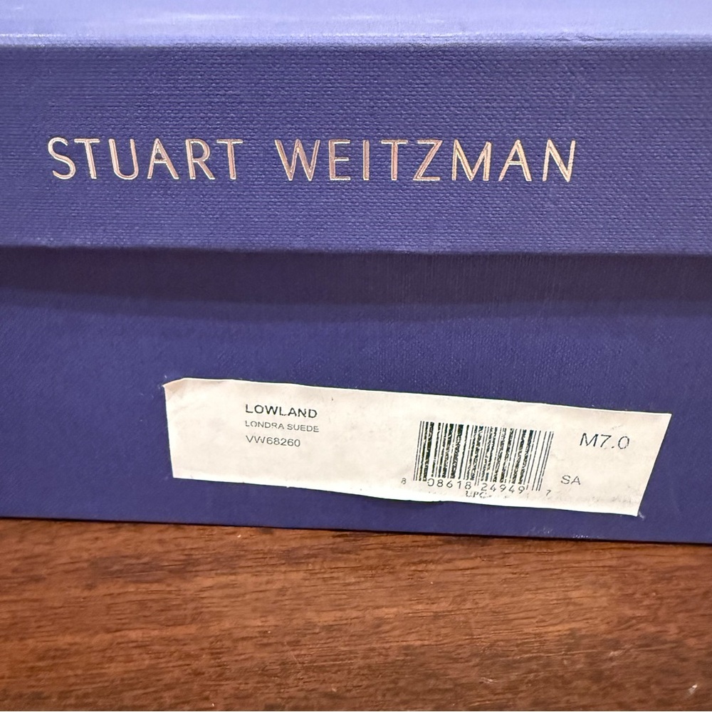 Stuart Weitzman Lowland OTK Boots Gray Suede 7 Minimalist Feminine Quiet Luxury - Picture 9 of 10